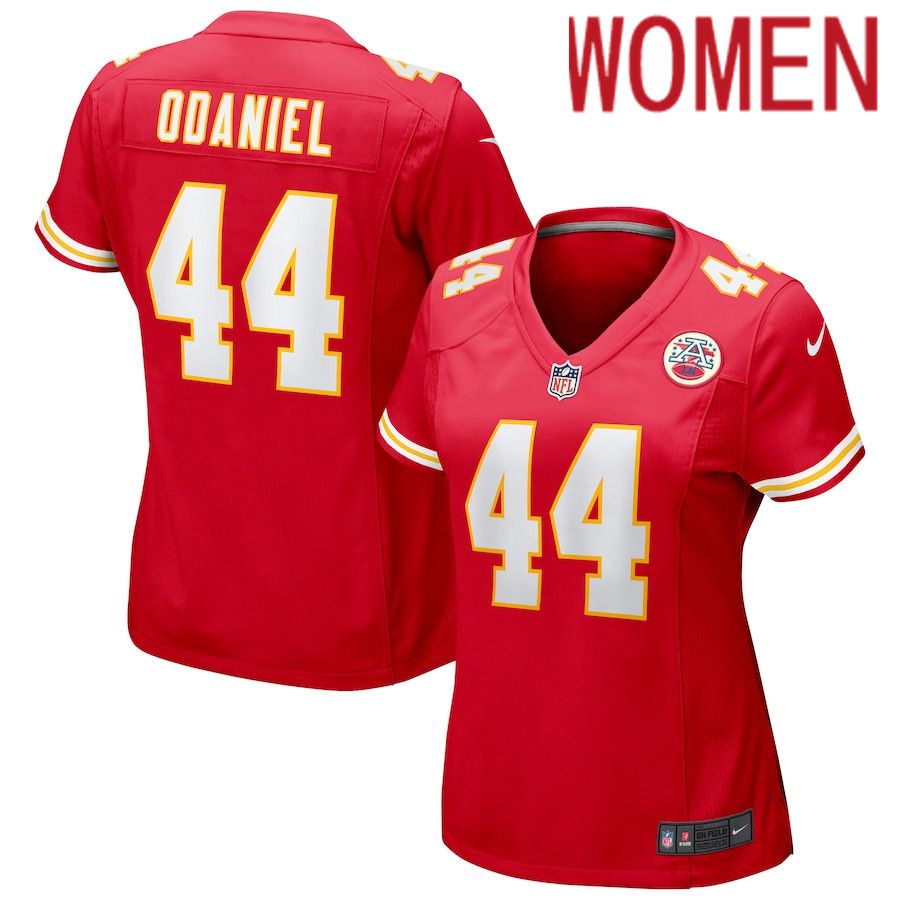 Women Kansas City Chiefs #44 Dorian ODaniel Nike Red Game NFL Jersey->women nfl jersey->Women Jersey